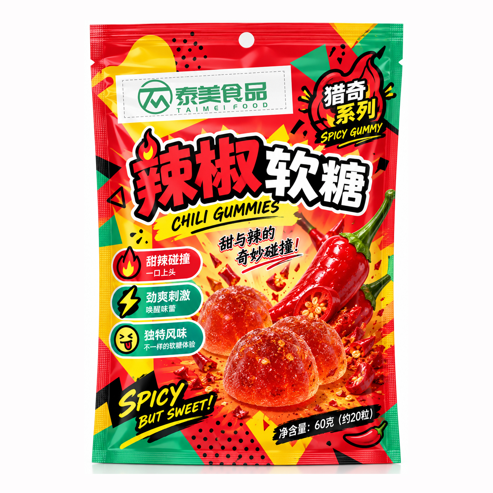 泰美食品辣椒果胶软糖OEM/ODM产品案例