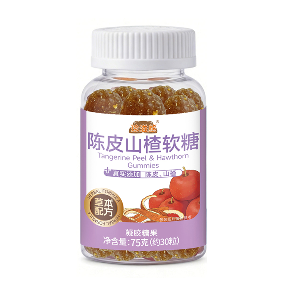 陈皮山楂果胶软糖产品案例图